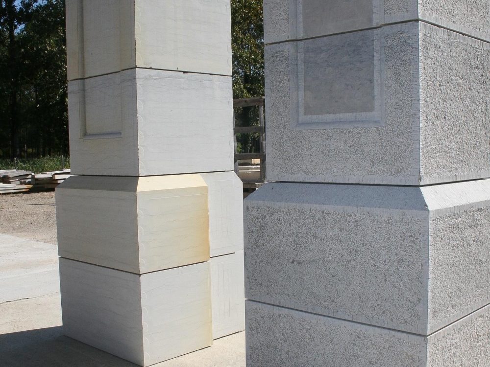 Avant et après finition