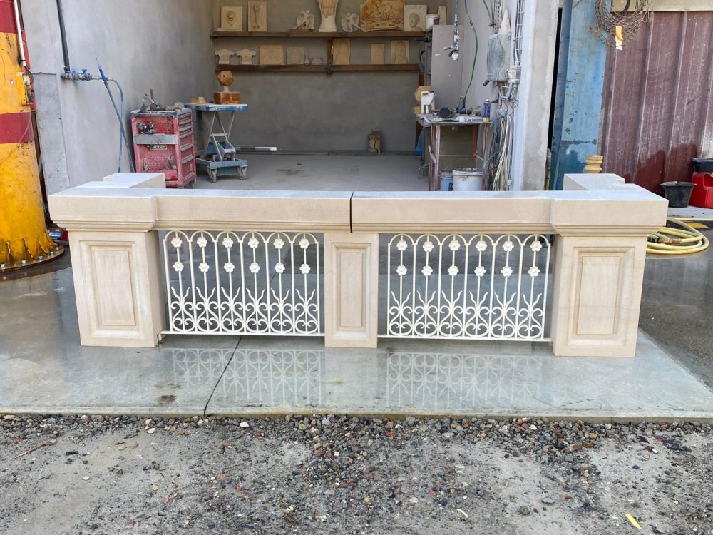 Balcon en pierre de taille lens dax