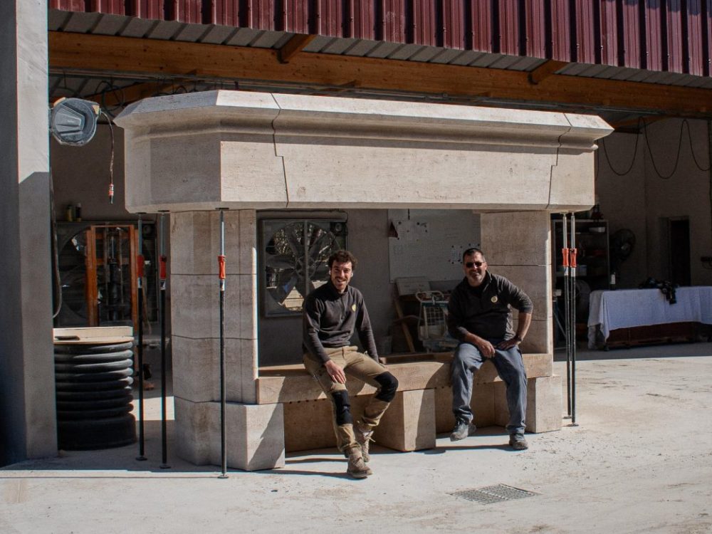 Cheminée montée à l'atelier BOUNEOU